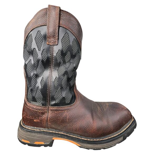 Ariat Men's Workhog VentTek Matrix Brown Composite Toe Work Boot Size 11 EE - Picture 1 of 12
